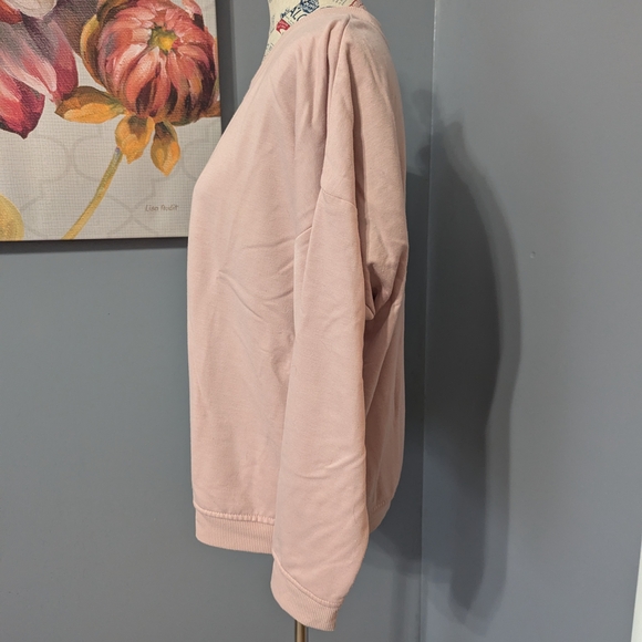 Rae Dunn Soft Pink Pullover - Picture 3 of 5